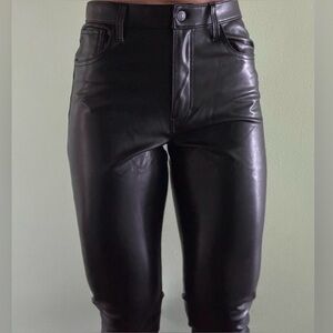 Abercrombie & Fitch Black Vegan Leather Skinny
